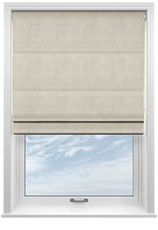 William Morris At Home Lodden Embroidery, Chalk - Roman Blind